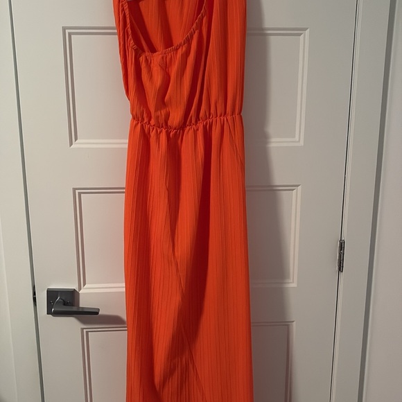Orange One-Shoulder Dress - Picture 7 of 7